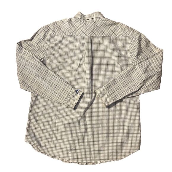 Guy Harvey Button Up Shirt Check Long Sleeve Blue Gray Black Men's Size Medium‎ - Picture 7 of 7